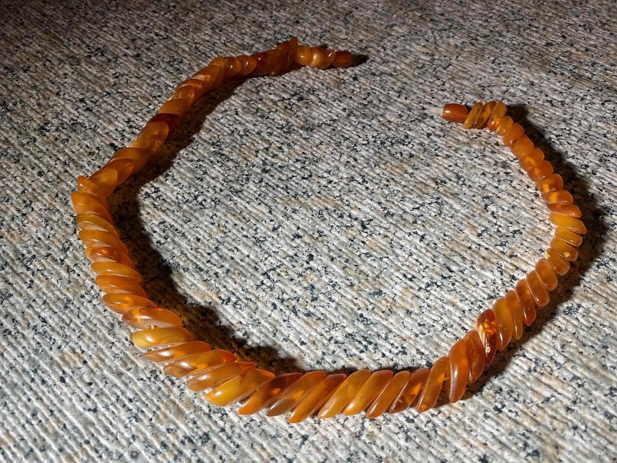 Beautiful VINTAGE BALTIC AMBER NECKLACE, 19 inch,… - image 8