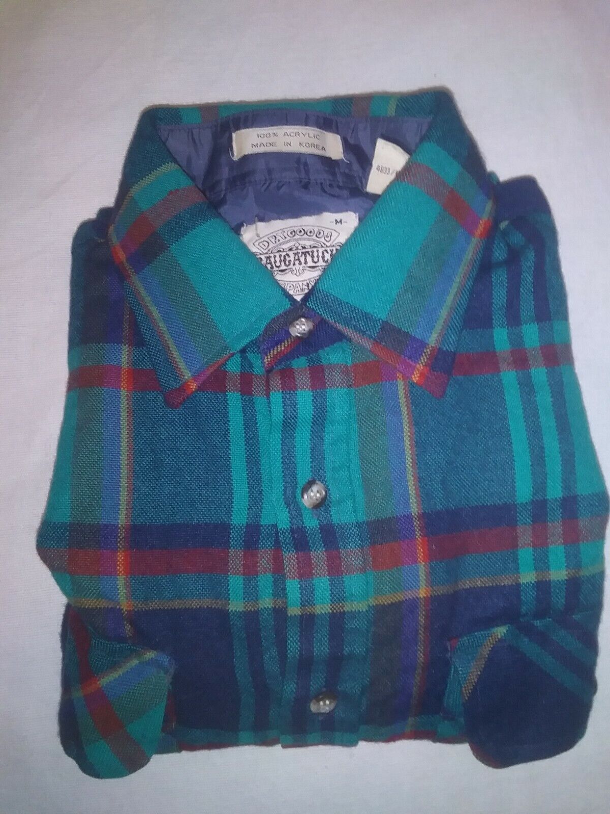 Vintage Men’s Sz Med Saugatuck Dry Goods Plaid Fl… - image 11