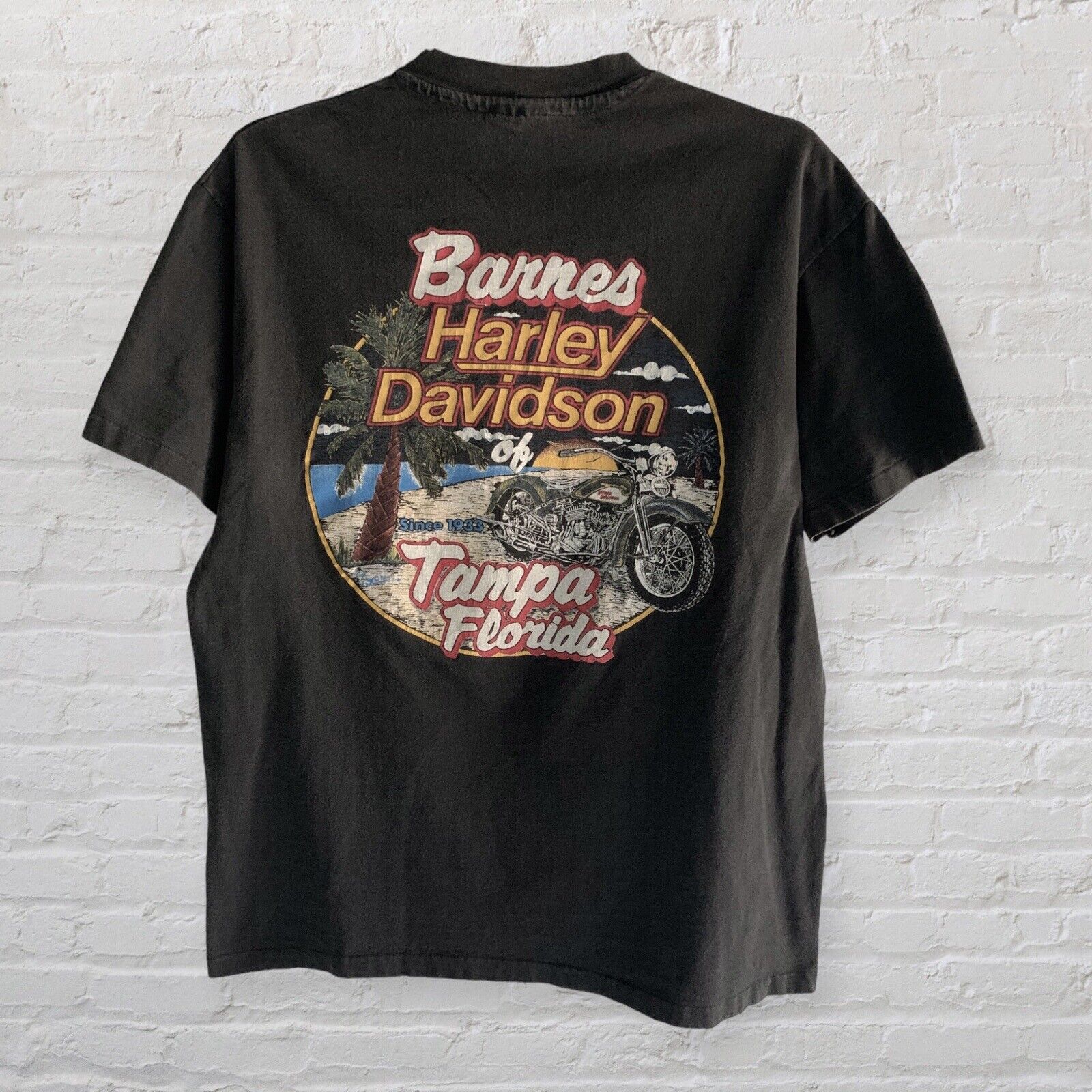 Vintage Late 80s Harley Davidson TShirt Single St… - image 2