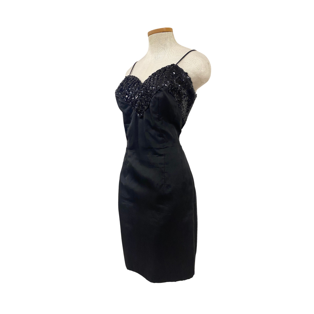 Vtg 50s Lilli Diamond LBD Bombshell Pinup Sheer J… - image 2