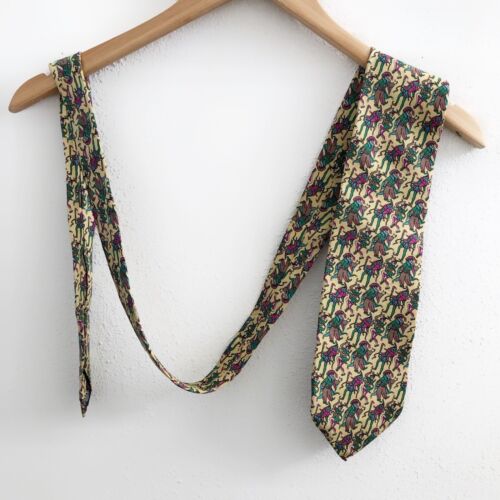 CHRISTIAN DIOR harlequin Print Vintage Tie - image 1