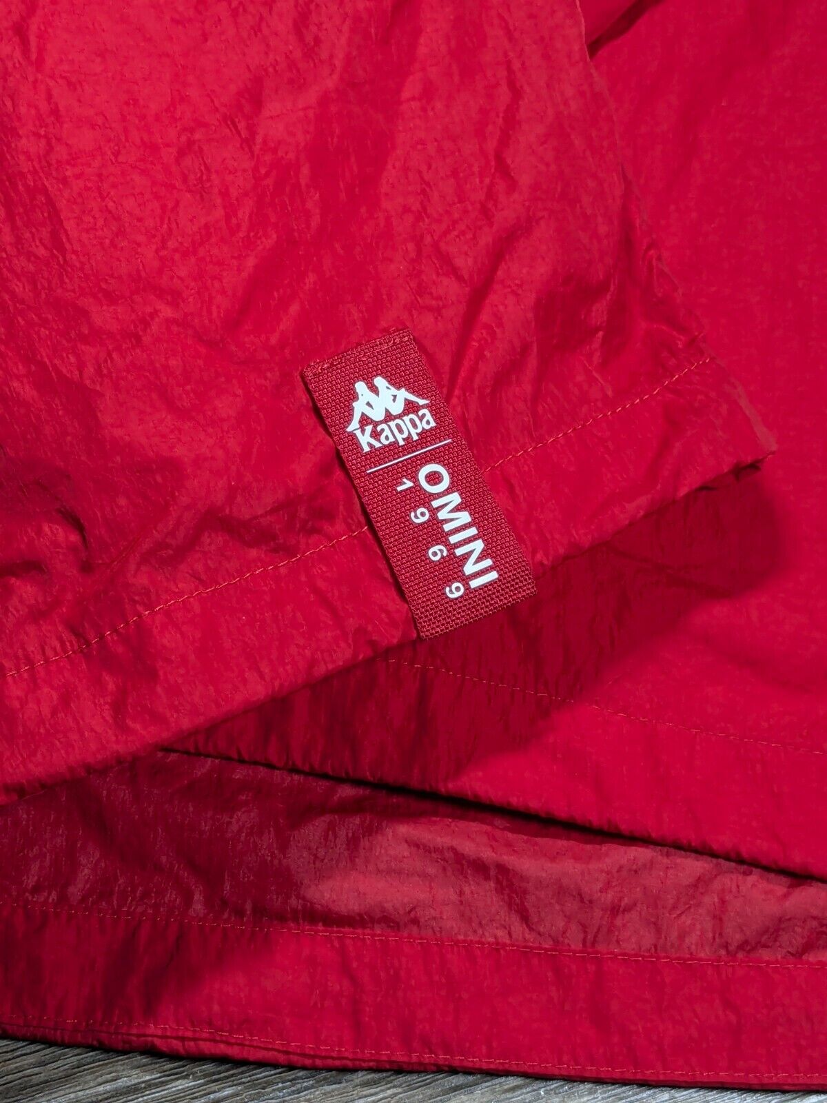 Mens Vintage 1992 Kappa Windbreaker, red, sz med - image 3