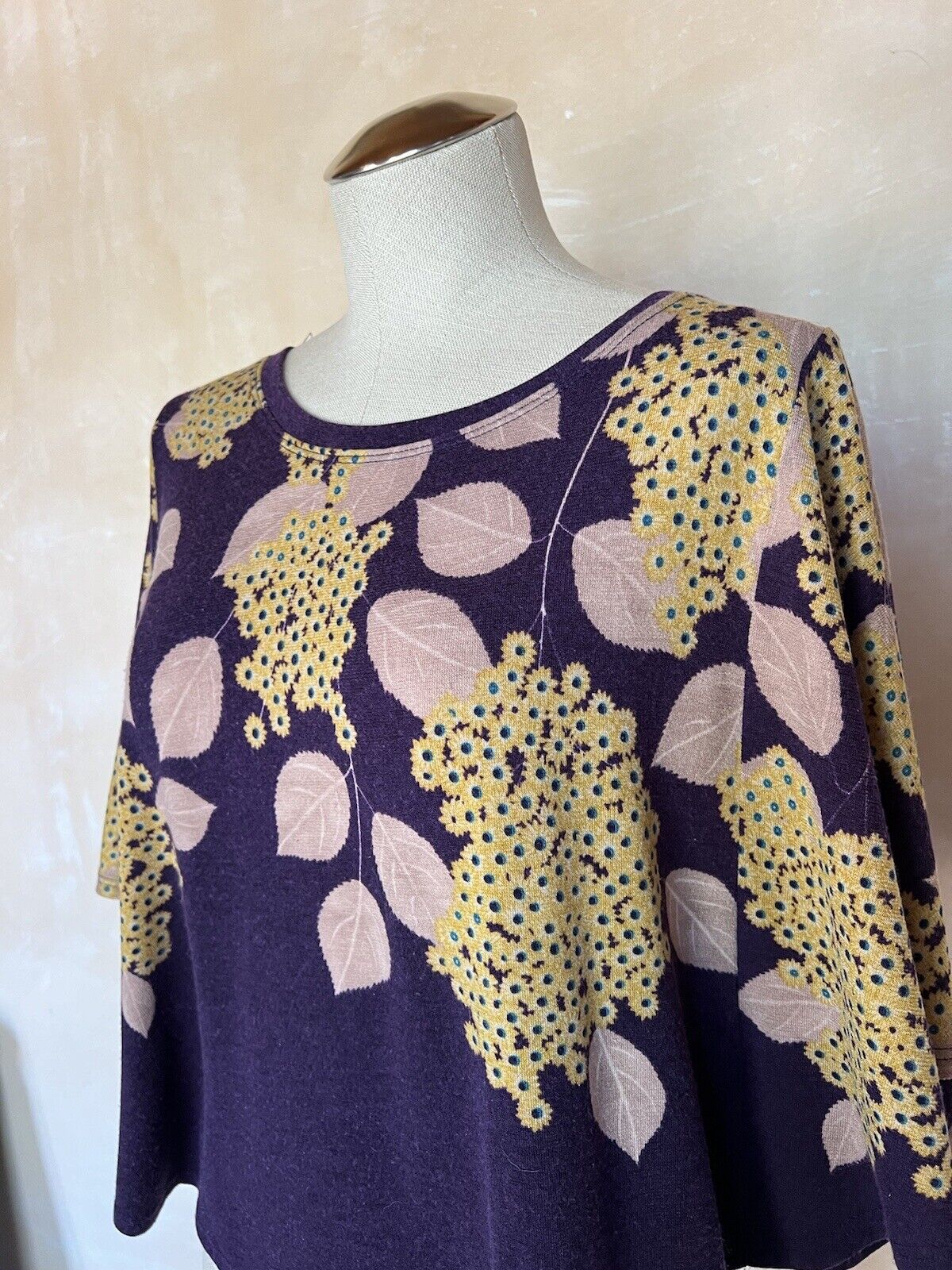 Anthropologie Harmony Purple Floral Kimono Lightw… - image 3