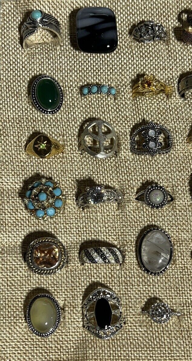 Costume Ring Lot 70 + Piece Vintage To Now Variou… - image 2