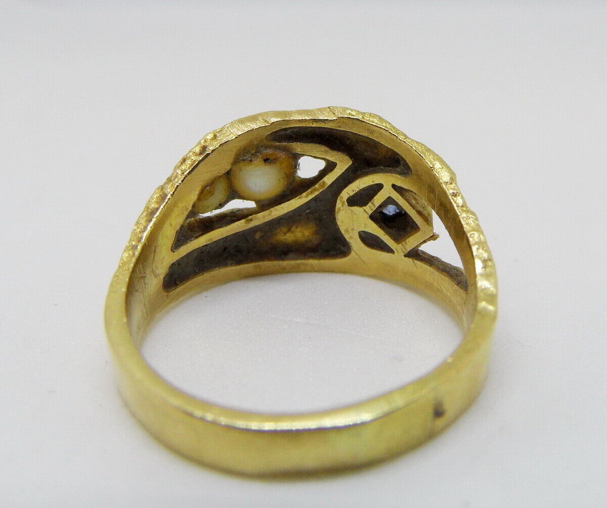 Vintage LAPPONIA 14k Gold Ring by Björn Weckström… - image 4