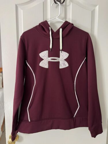 Under Armour Cold Gear Storm Large Maroon Fleece … - image 1