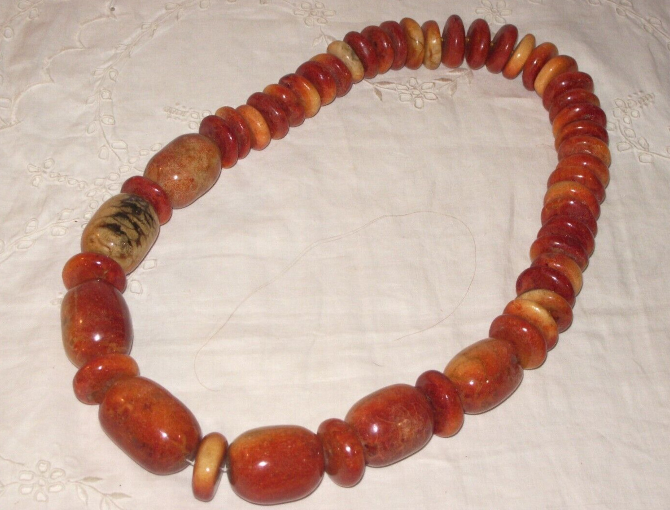 Antique Moroccan Natural Berber Amber Beaded Neck… - image 7