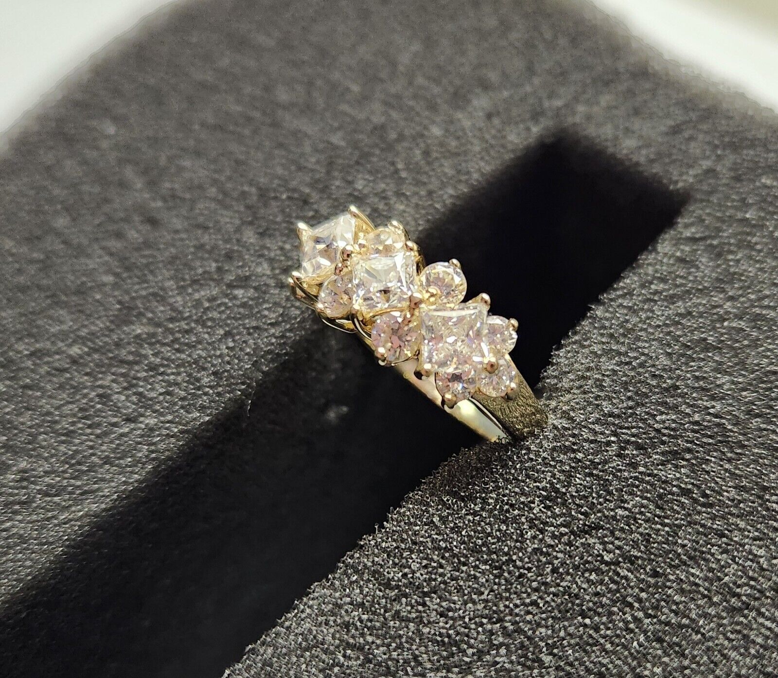 14k Yellow Gold Cubic Zirconia Ring (#6) - image 3