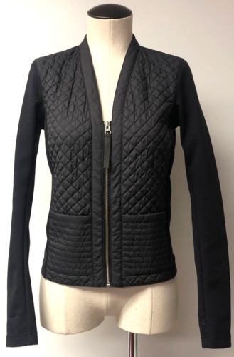 LULULEMON CARDIGAN AND AGAIN BLACK QUILTED FRONT Z