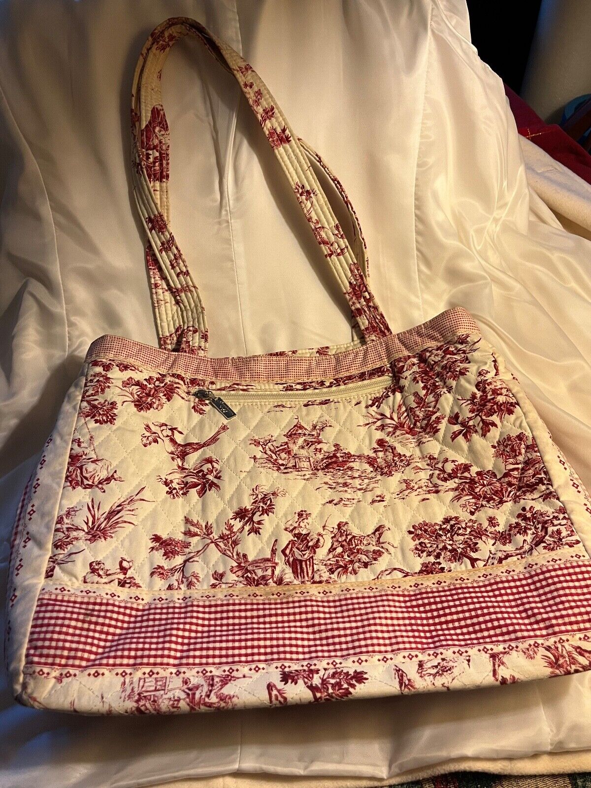 Americana by Sharif Cloth Tote Bag/ French Toile … - image 2