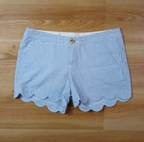 Lilly Pulitzer Buttercup Shorts Size 2 White Blue… - image 1