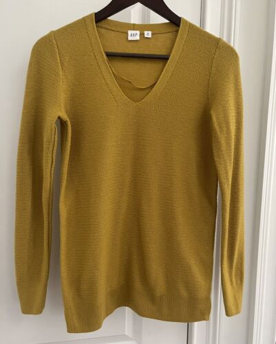 Gap Womens Brooklyn V Neck Sweater Long Sleeve Sz.