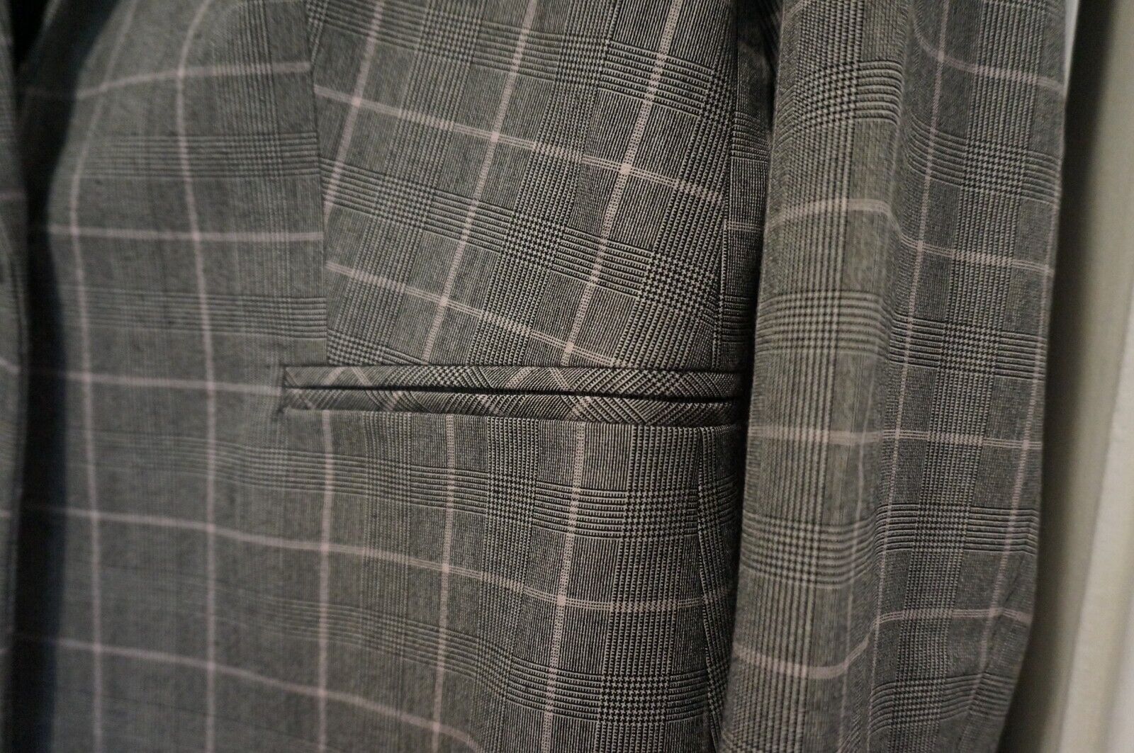 Preowned Tommy Hilfiger Womans Gray Plaid Suit Si… - image 2