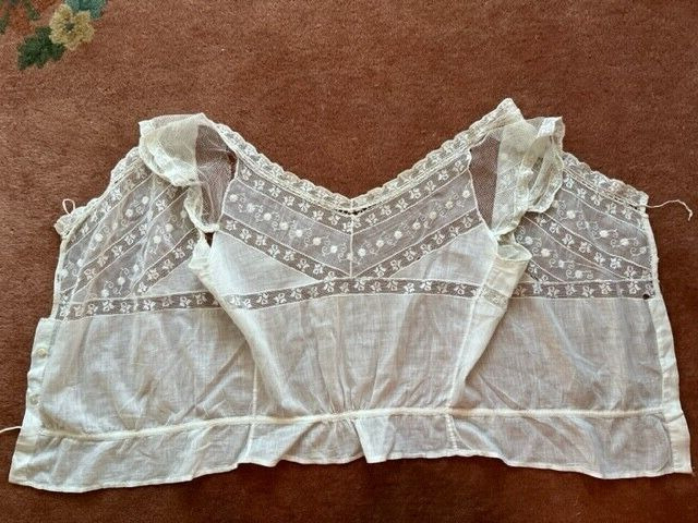 Antique Edwardian Camisole- fine cotton lawn and … - image 1