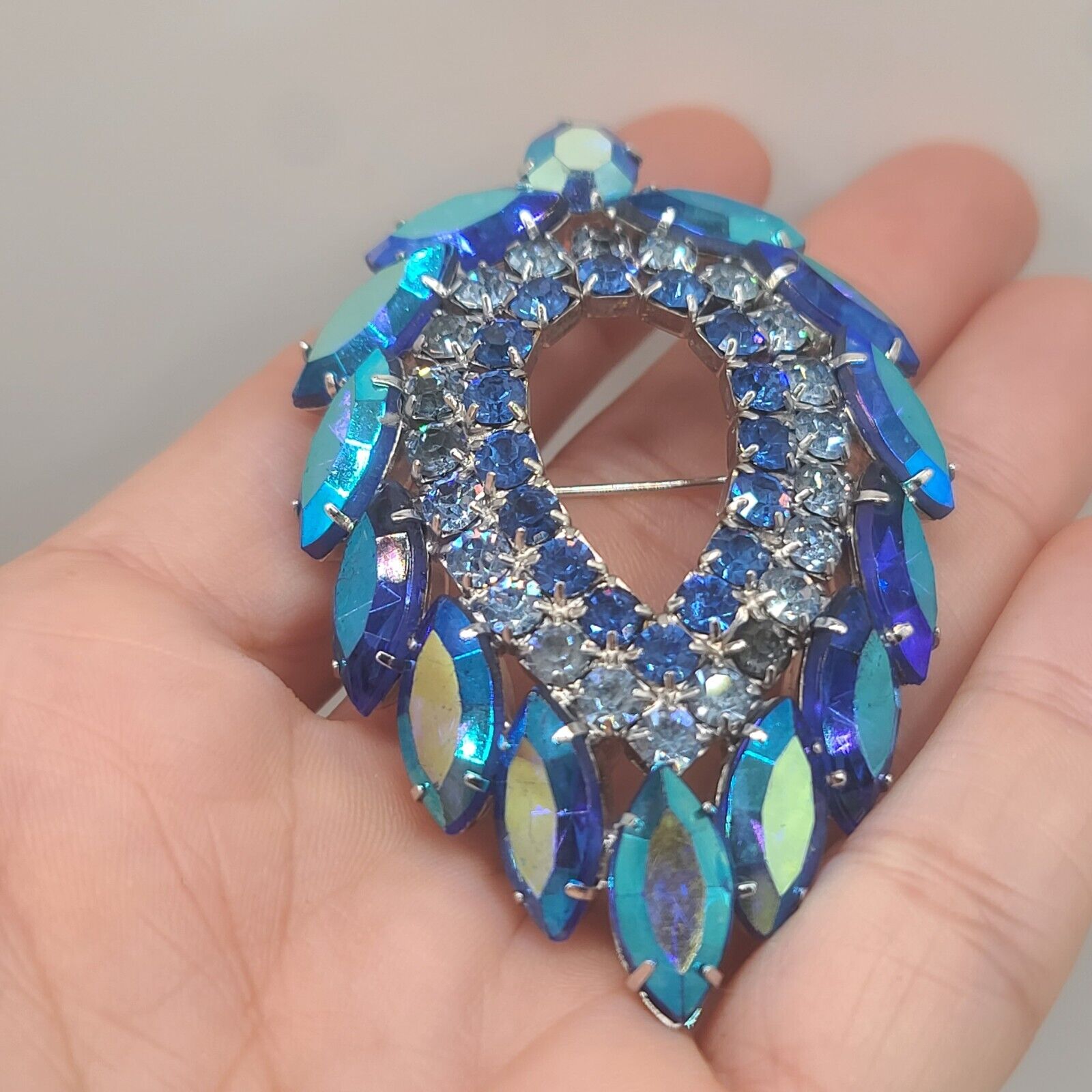 Vintage Juliana For Sarah Coventry Brooch Blue La… - image 11