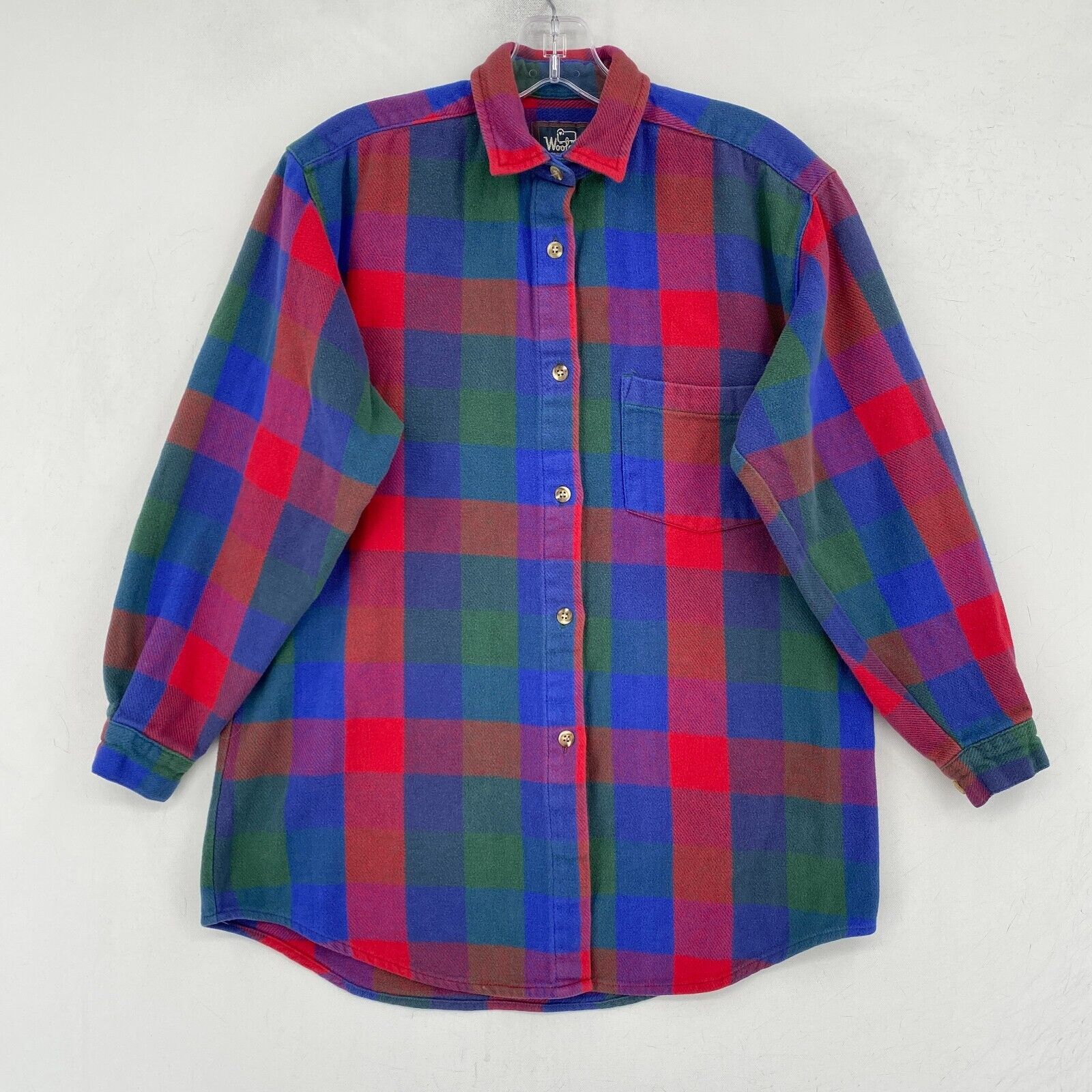 Vintage Woolrich Flannel Shirt Womens Small Orang… - image 1