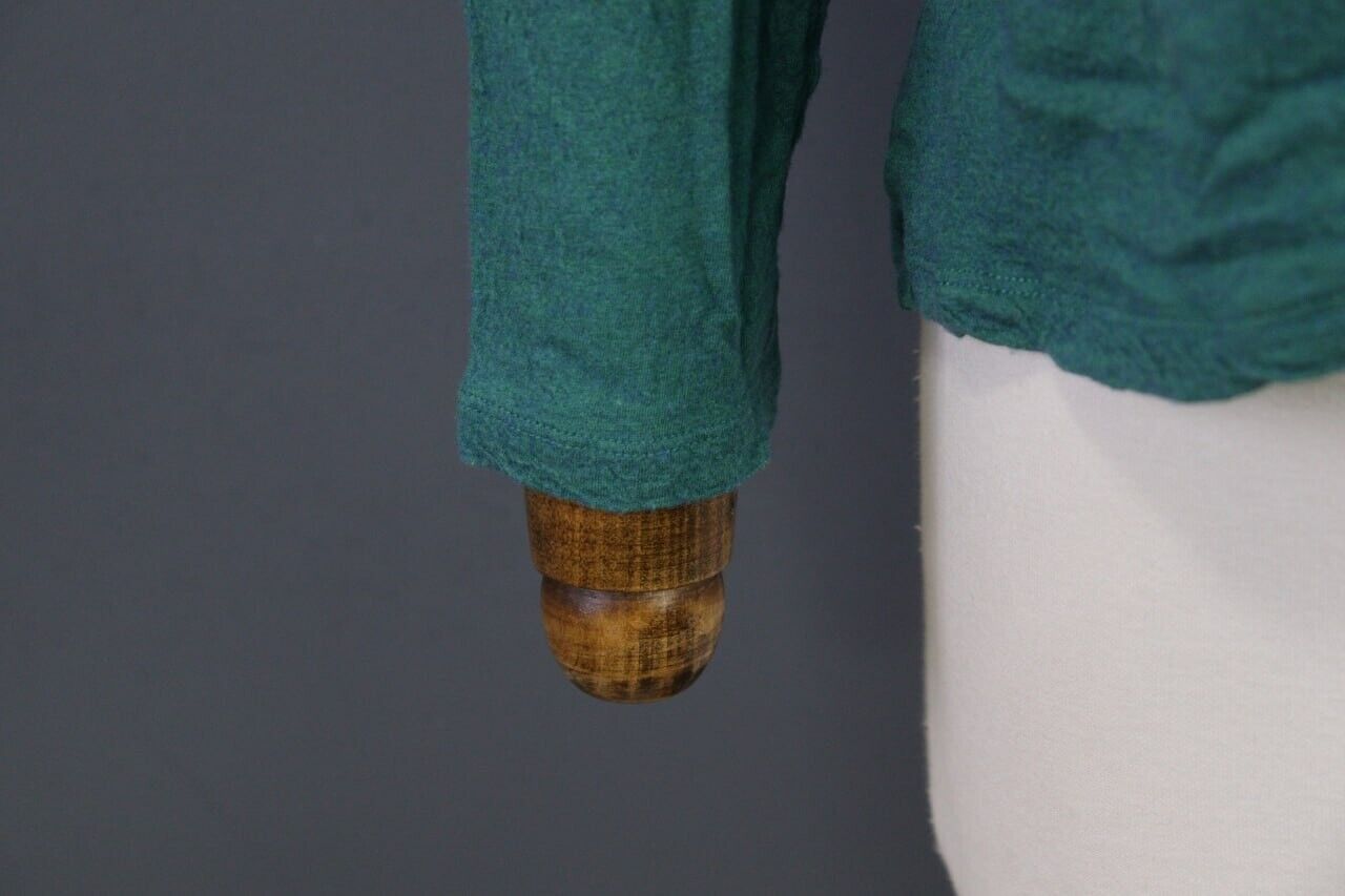 Gudrun Sjoden Green Wool Knit Top Shirt Size M - image 4