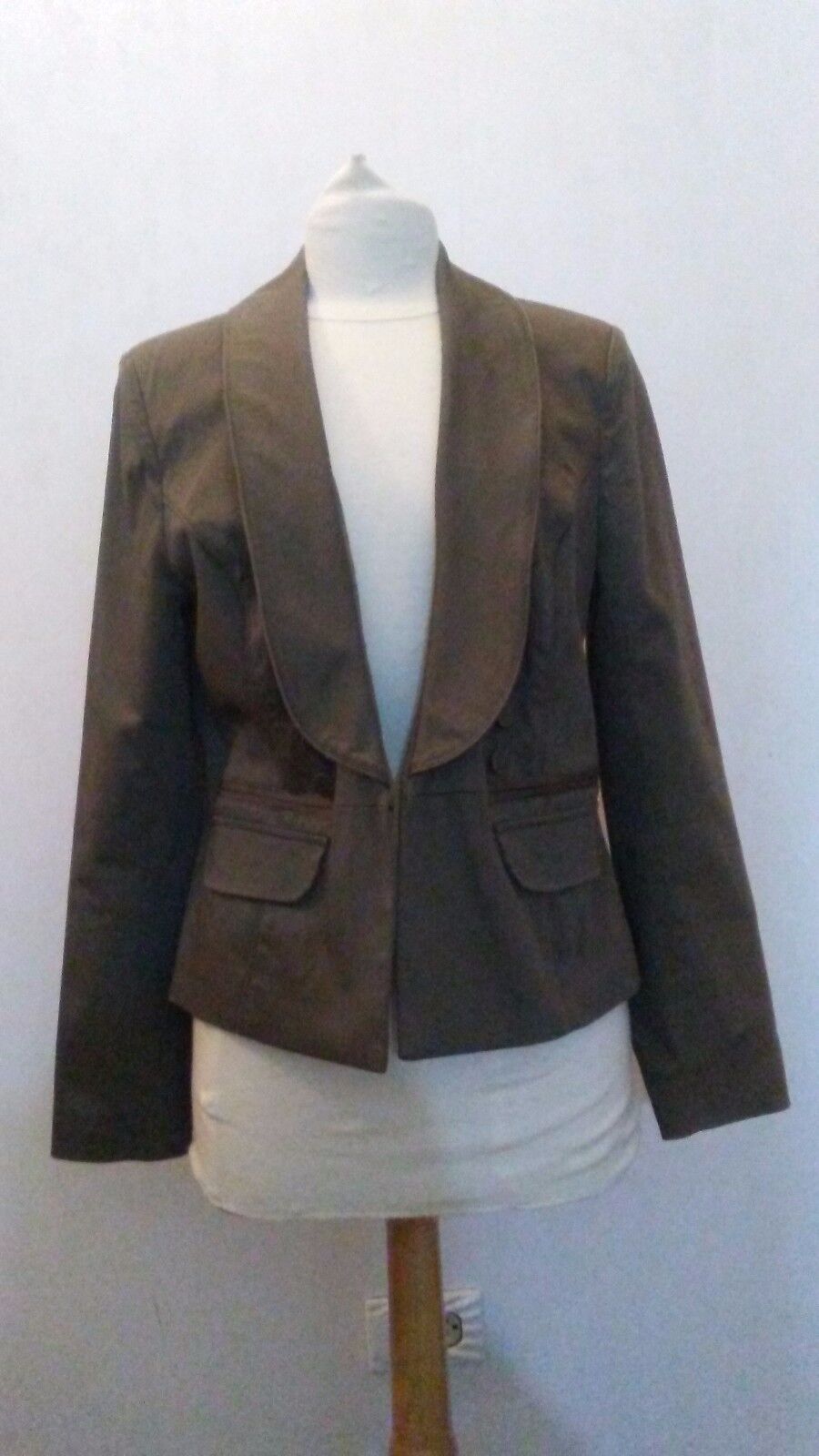 Dash By Kardashian Blazer Army Green SZ 14 Excell… - image 2