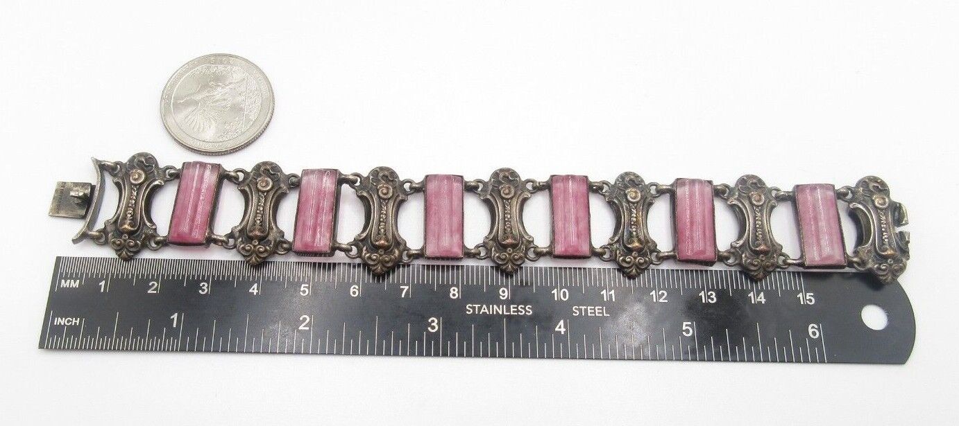 Victorian French Amethyst Glass Bracelet Antique … - image 9