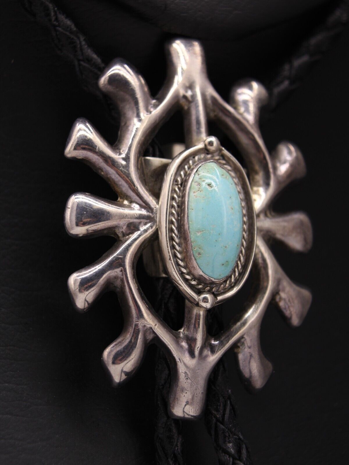 Vintage Navajo Sleeping Beauty Turquoise Sterling… - image 12