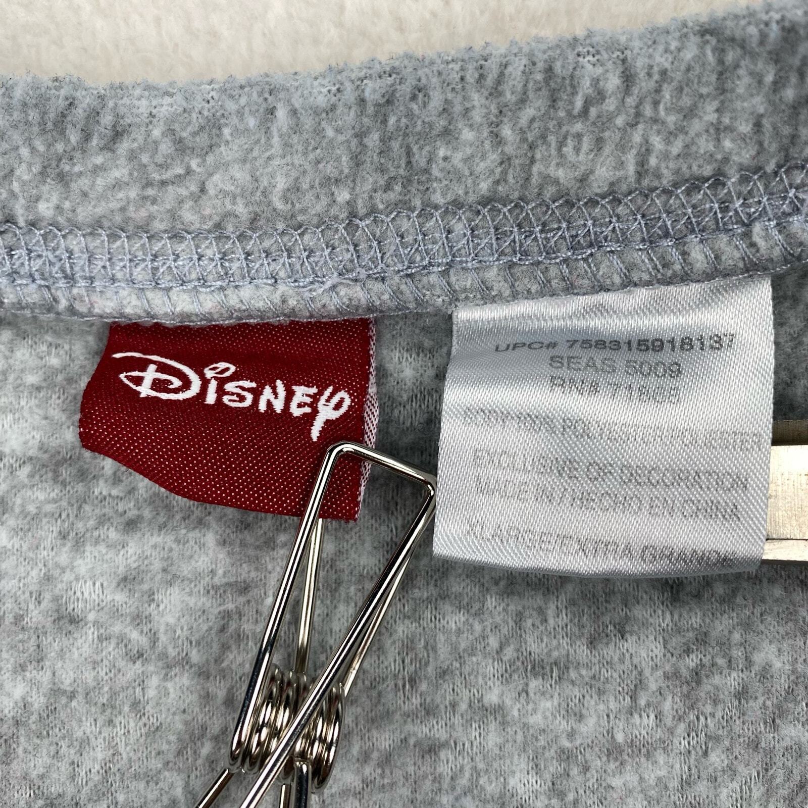 Vintage Disney Sweatshirt Size XL Grey Fleece Pul… - image 2