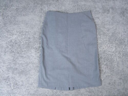 Ann Taylor Skirt Womens 2 Mini Gray Striped Work … - image 1