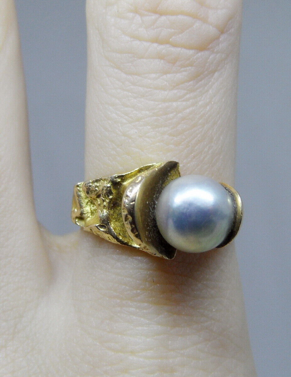 Vintage LAPPONIA 14k Gold Ring by Björn Weckström… - image 6