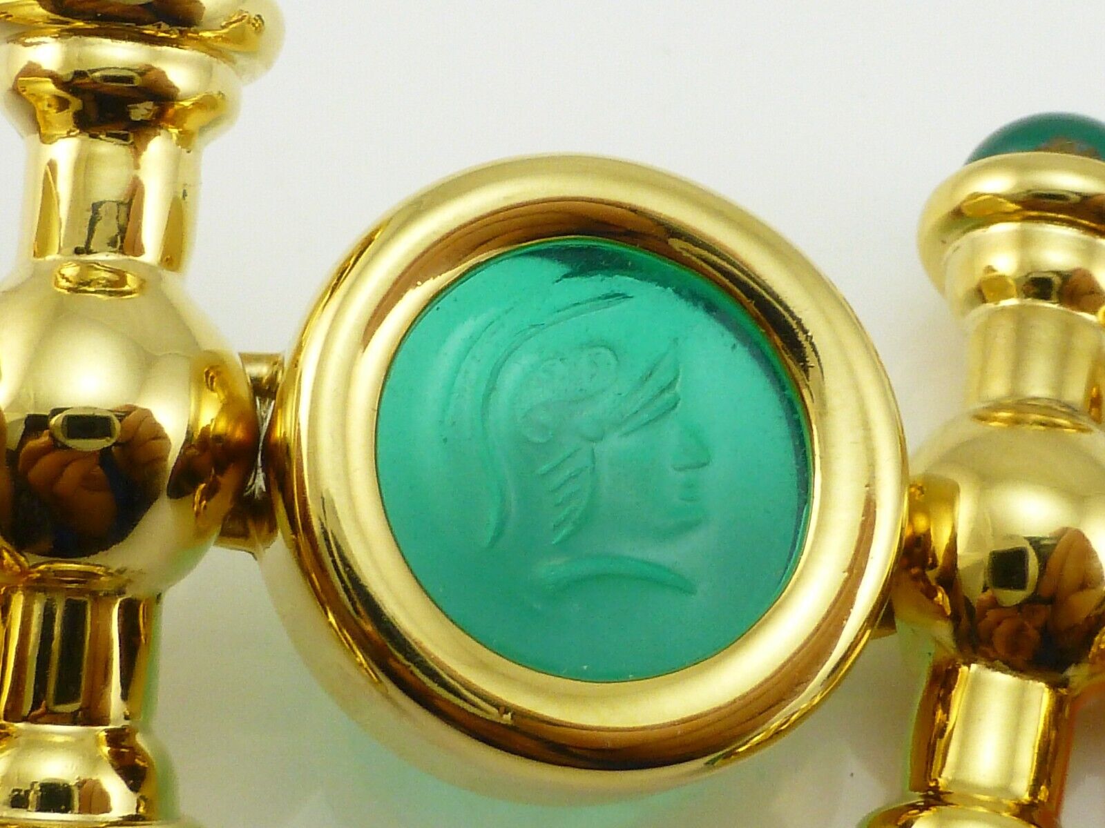 Joan Rivers Multicolor Intaglio Cabochon Gold Pla… - image 10