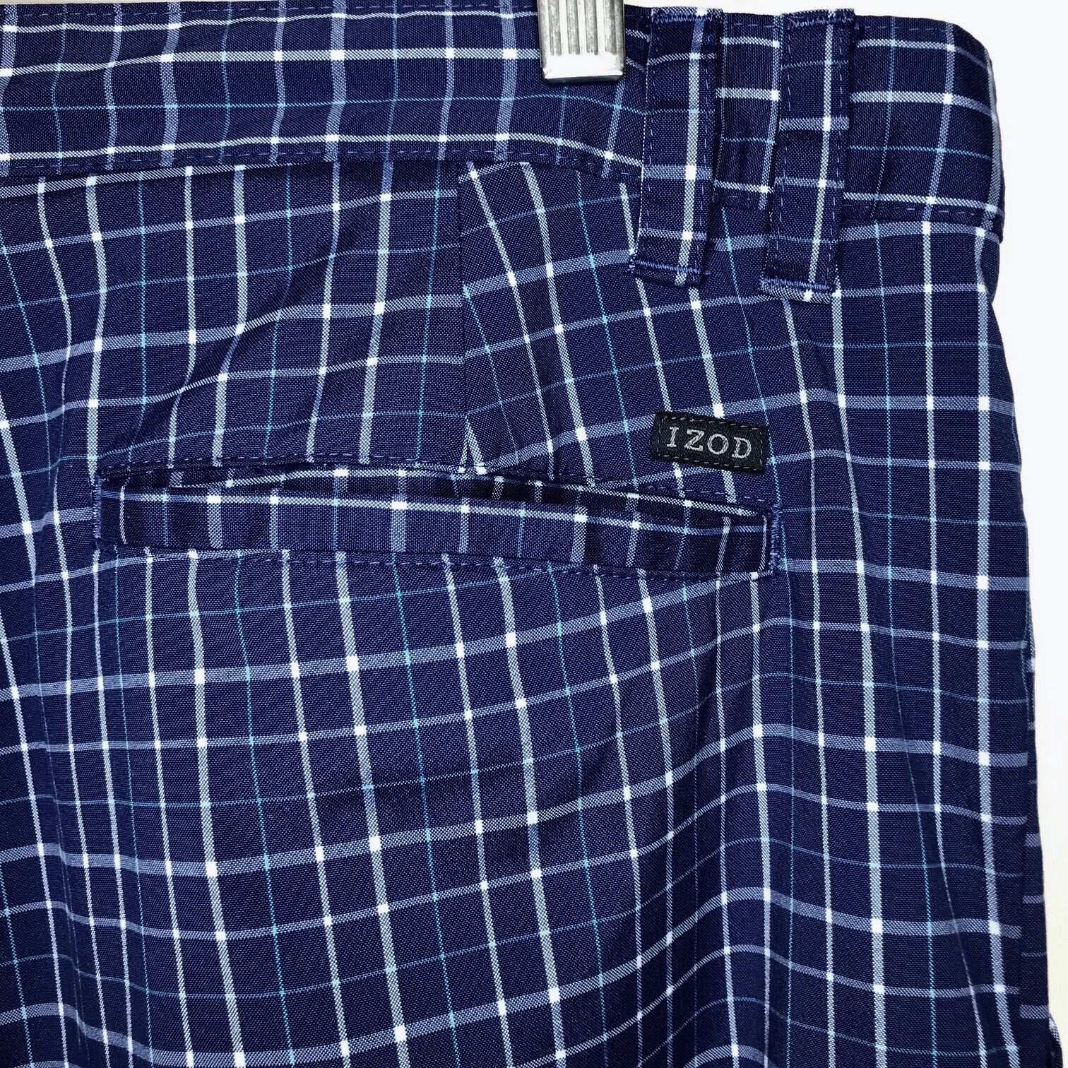 Izod Golf Mens Plaid Pants Stretch Performance Bl… - image 9