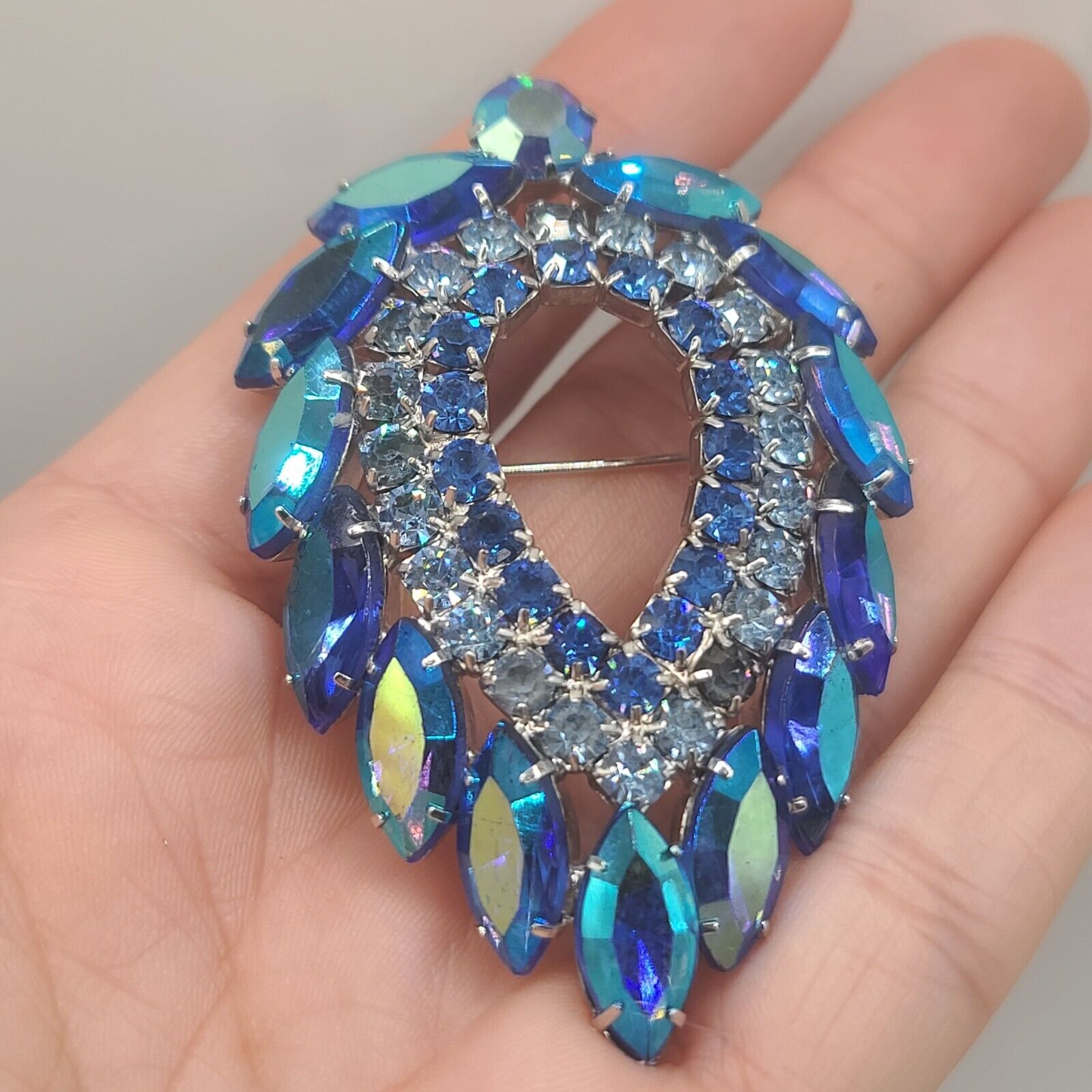 Vintage Juliana For Sarah Coventry Brooch Blue La… - image 15