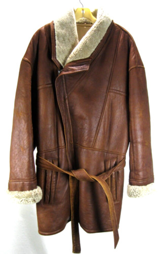 Vintage Walter Davoucci Shearling Leather Coat