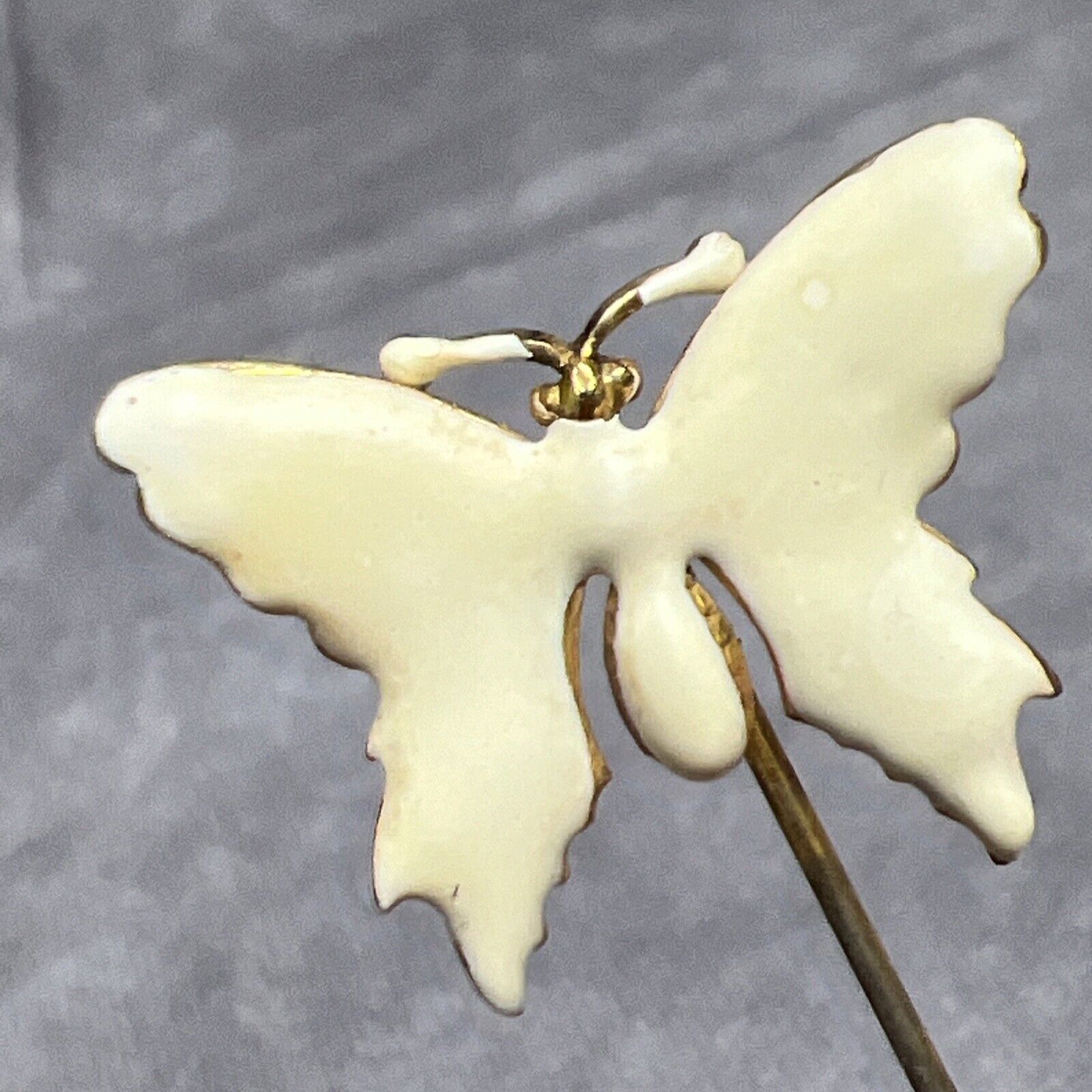 MIRIAM HASKELL Vintage Butterfly Stick Pin Signed… - image 1