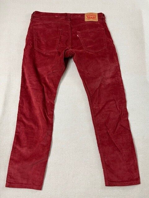 Levi's 512 Corduroy Jeans Men's Red Size 33X30 EUC - image 6