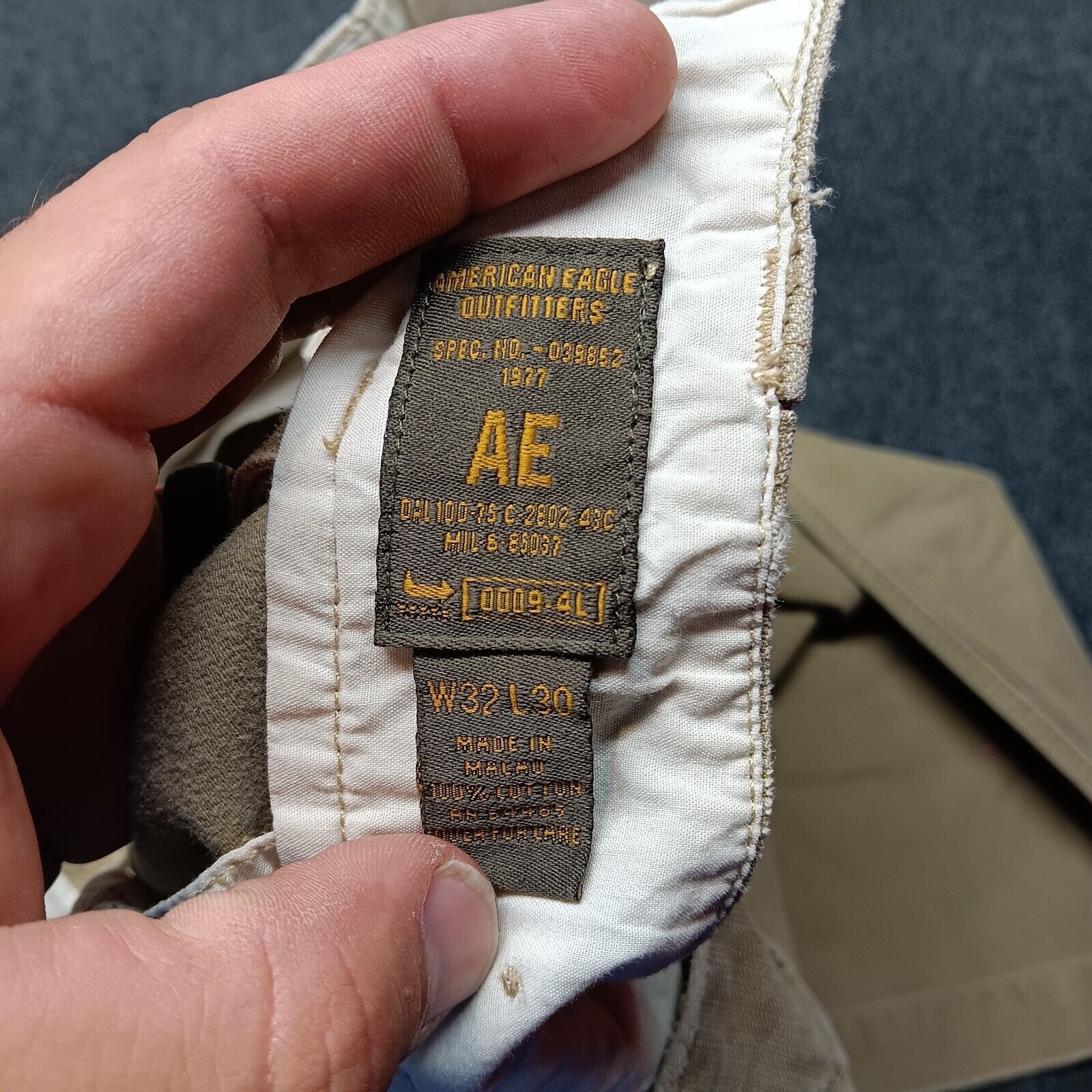 Vintage American Eagle Cargo Pants Men 32x30 Tan … - image 7