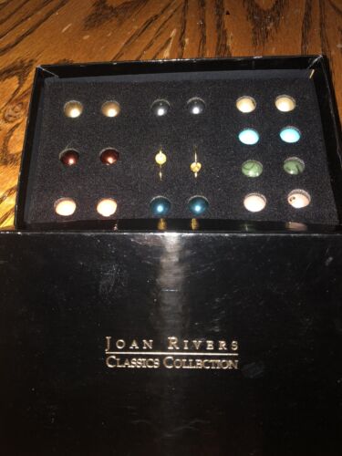 NIB JOAN RIVERS INTERCHANGEABLE  POST PIERCED EAR… - image 1