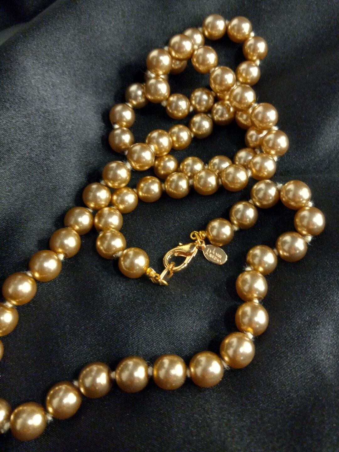 Vintage Joan Rivers Necklace Long Pearlescent Ros… - image 5