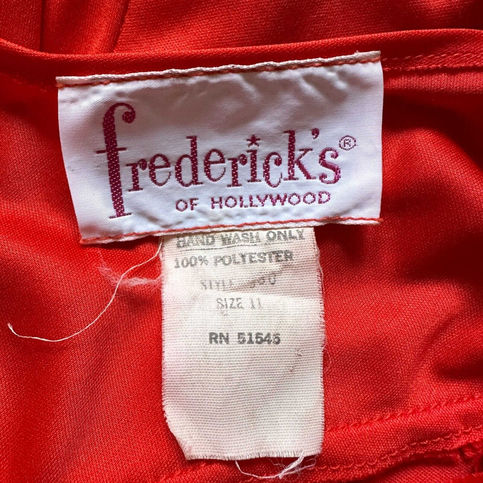 Vintage 1970s Cherry Tomato Red Fredericks of Hol… - image 8