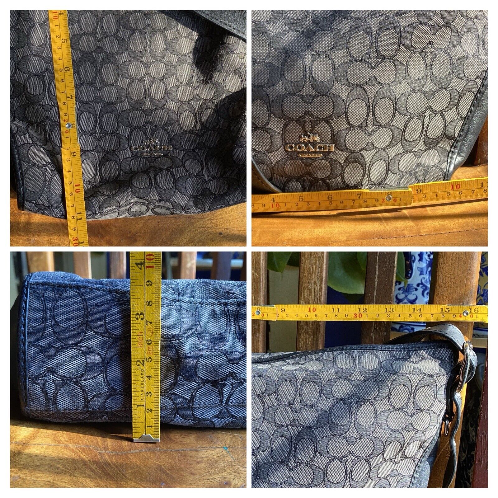 Coach Dufflette In Signature Jacquard Black and S… - image 16