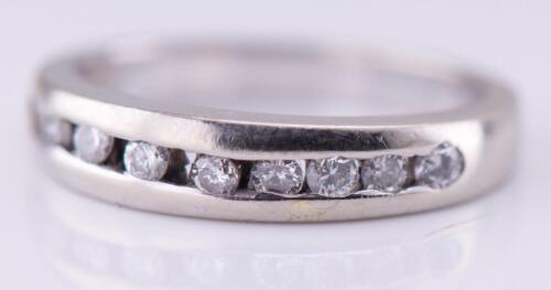 Antique 14k White Gold 0.45ct Diamond Ladies Ring… - image 1