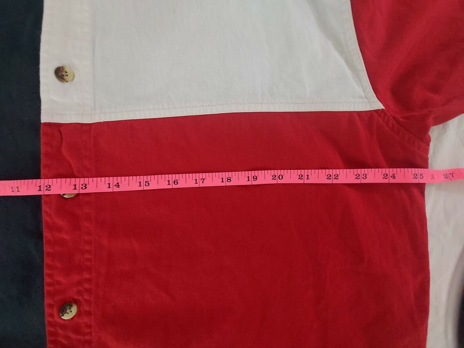 Texas Authentic Dry Goods Mens Shirt XL Red Blue … - image 2