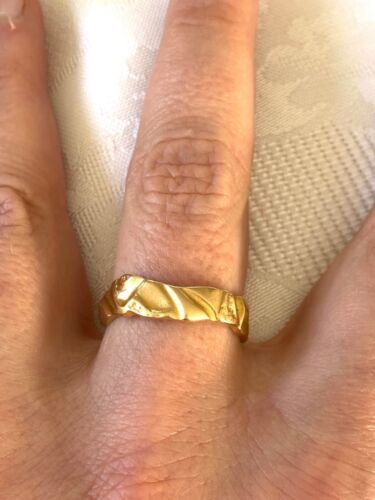 lapponia 18k Yellow gold ring big size 68