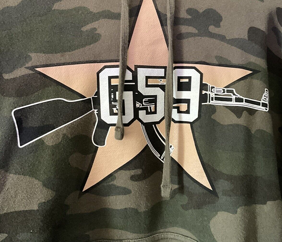 G59 Suicideboys Camo AK Hoodie Medium *** RARE - image 3