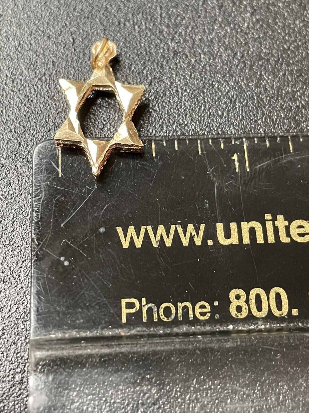 14kt Yellow Gold Star Of David Jewish Symbol Pend… - image 7