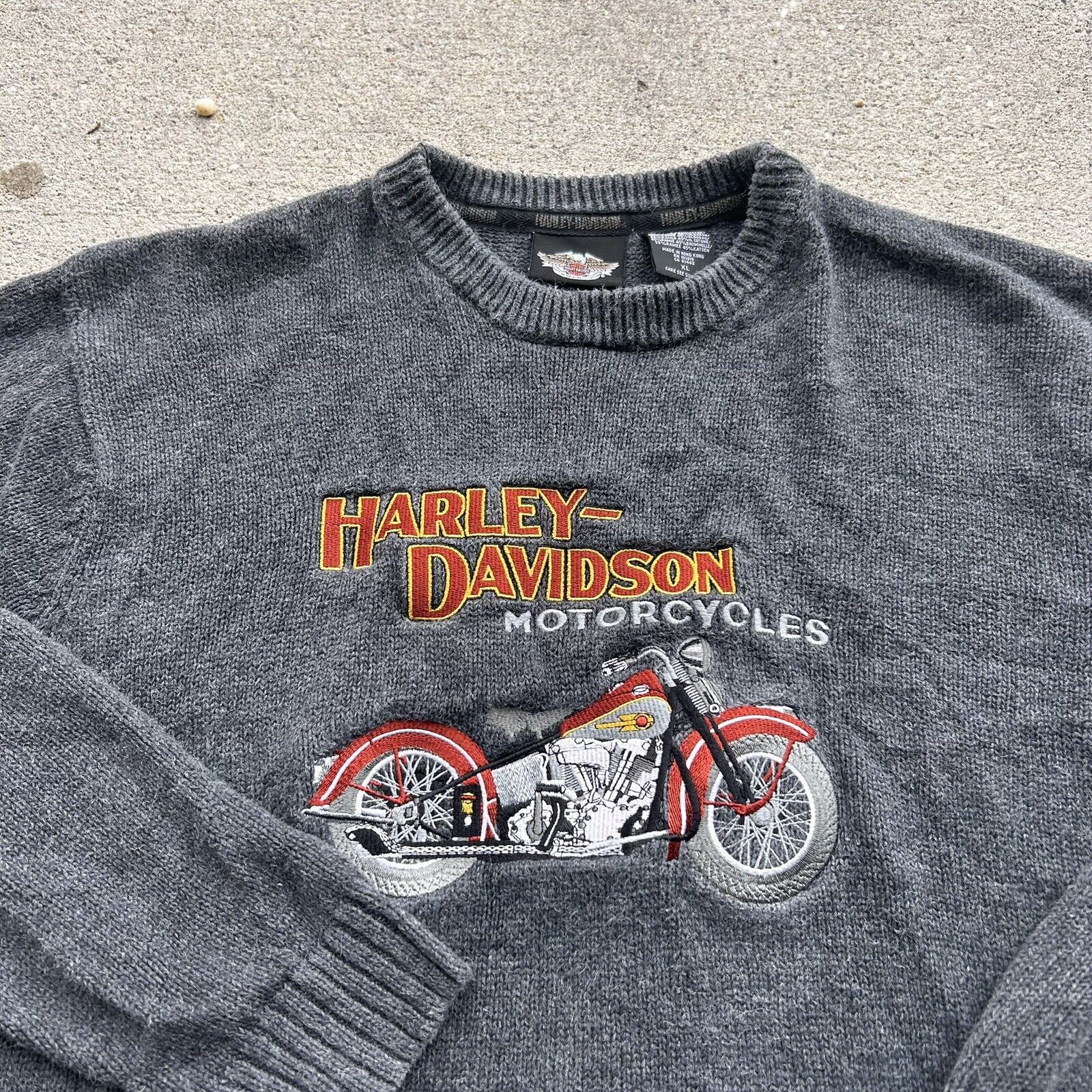 Vintage 2004 Harley Davidson embroidered graphics… - image 2