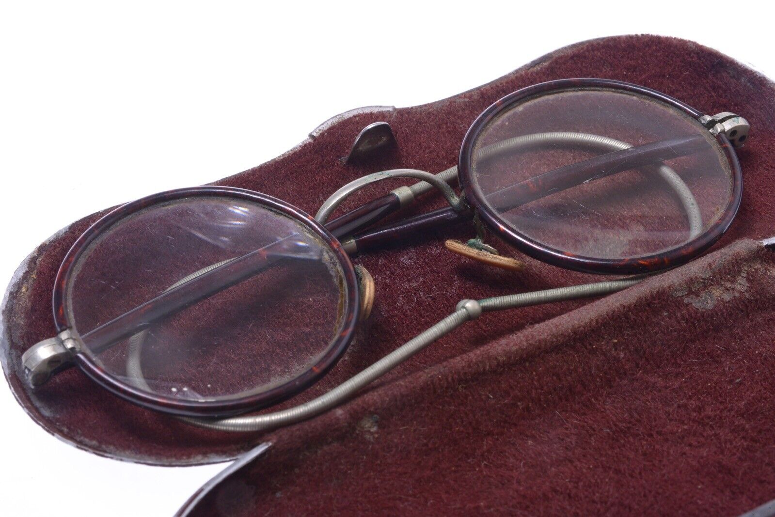 ✅ ANTIQUE +-1930 ROUND READING GLASSES SPECTACLES… - image 3