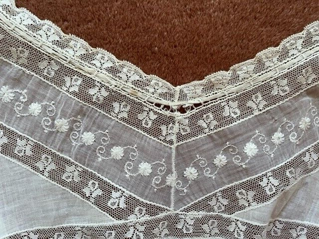 Antique Edwardian Camisole- fine cotton lawn and … - image 4