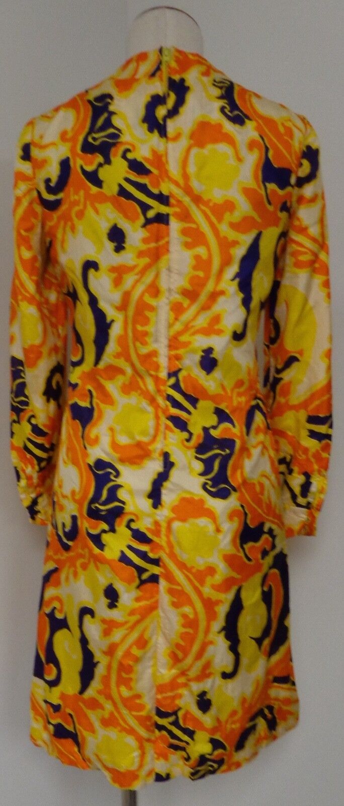 ADELE MARTIN VNTG 1960S RETRO MOD ORANGE YELLOW P… - image 9