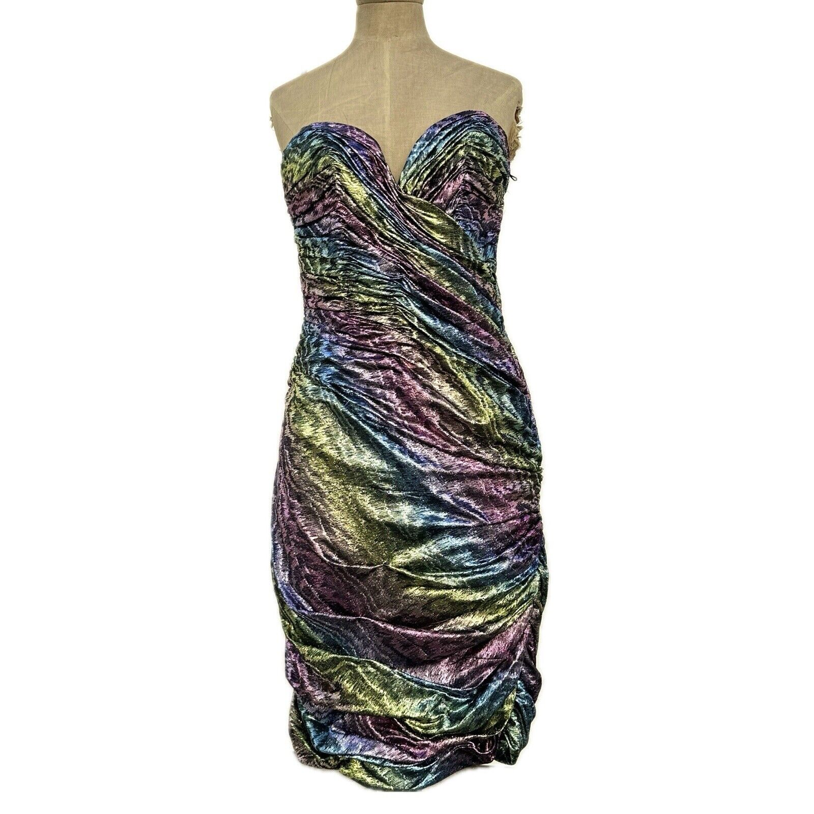 Vintage VICKY TIEL 1980's GLAM Metallic Cocktail … - image 1