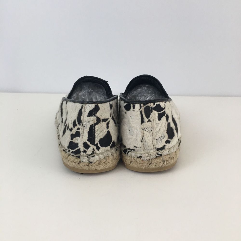 Cole Haan Palermo Espadrille Black and White Lace… - image 3