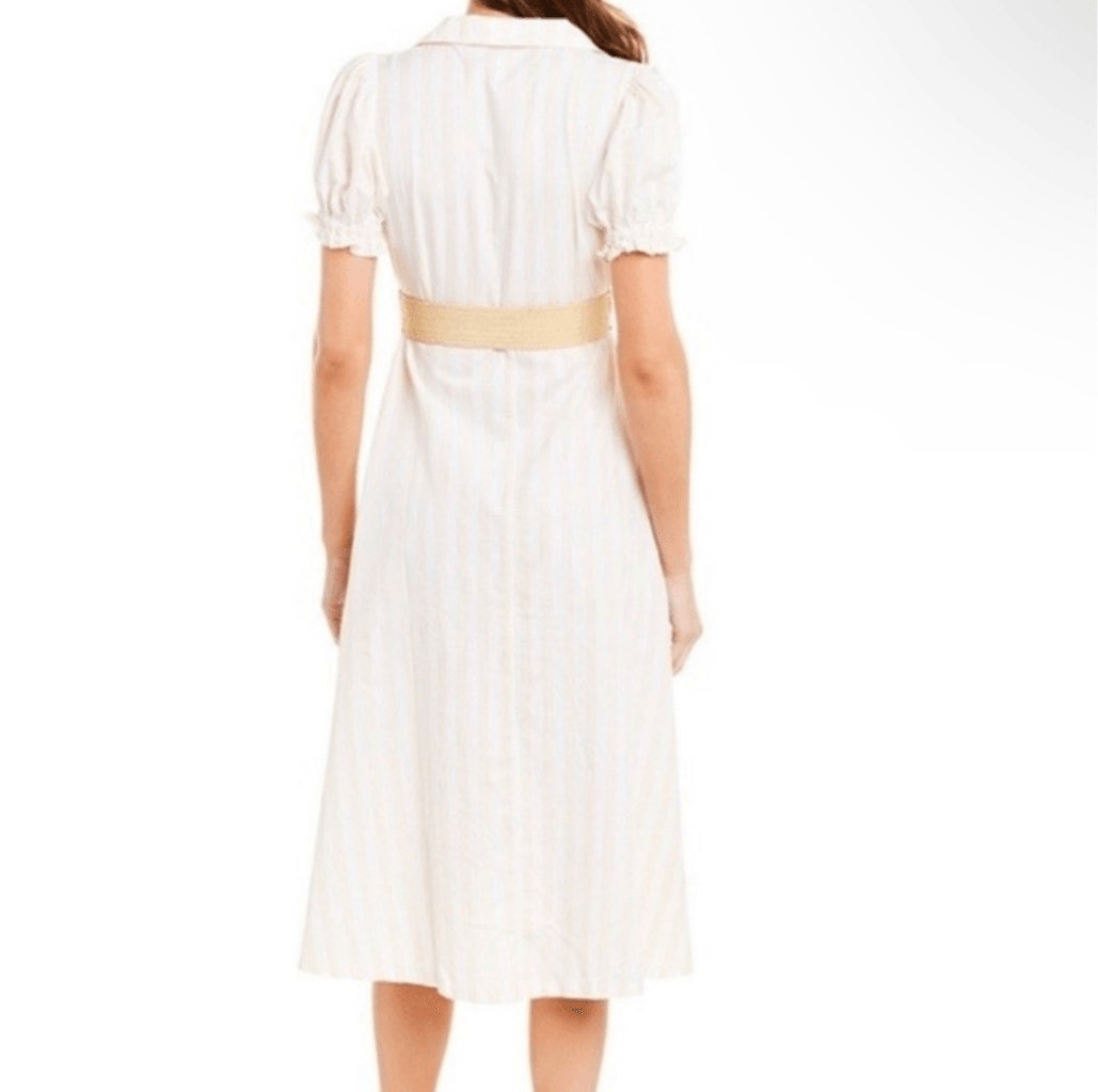 Revolve WeWoreWhat Bella Striped Belted Midi Shir… - image 3